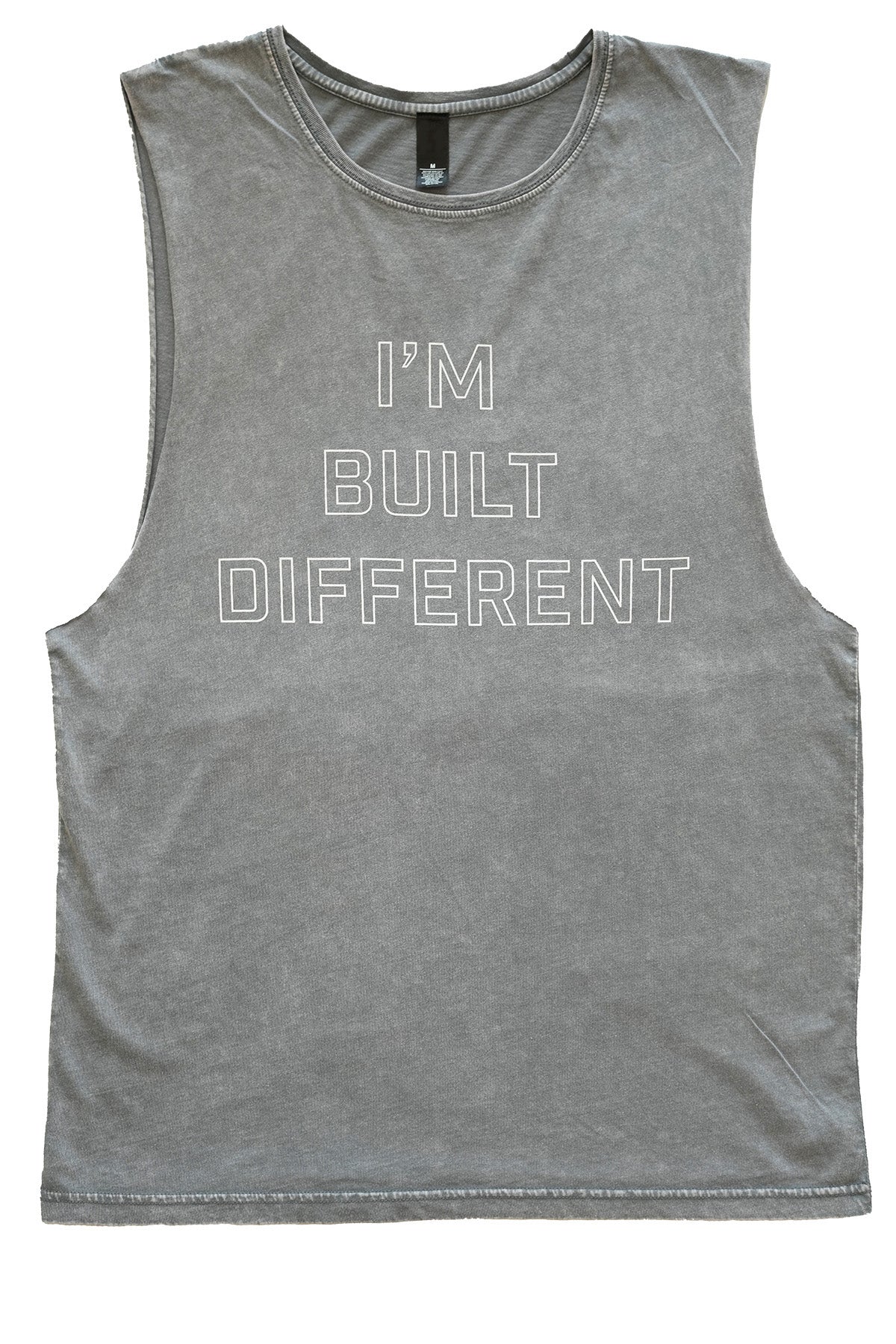 "I'm Built Different" Men's Muscle Tank Ash Stone